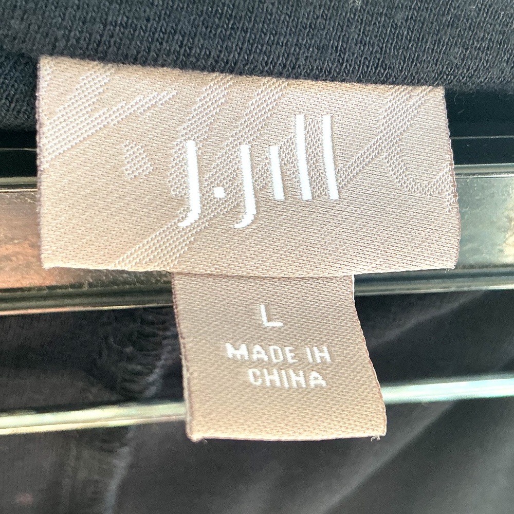 J. JILL Rayon Wool Blazer Black Large - Picture 3 of 4
